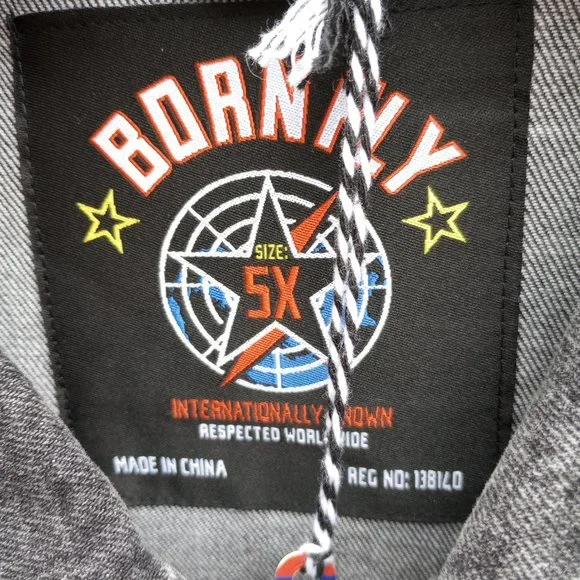 BORN FLY Embroidered Denim Jacket - Picture 9 of 16